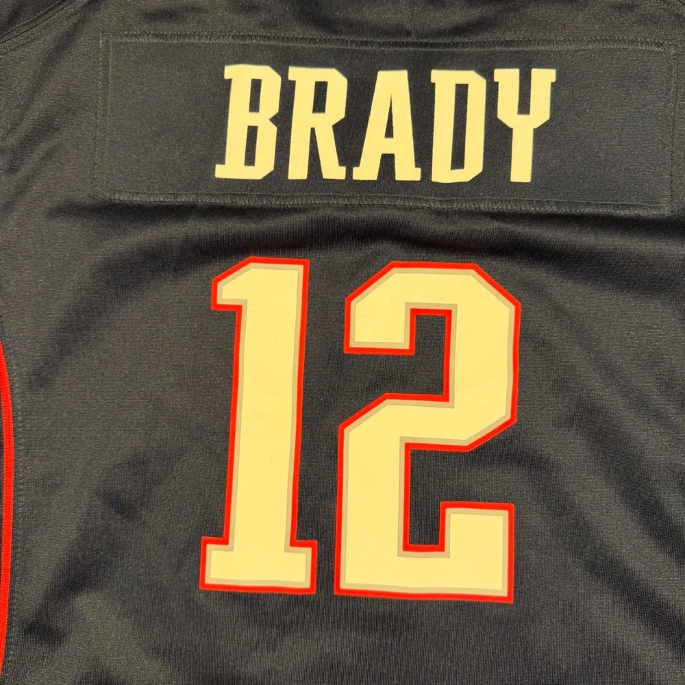 Nike Tom Brady New England Patriots Jersey Women Small Navy Blue NFL On Field 12
